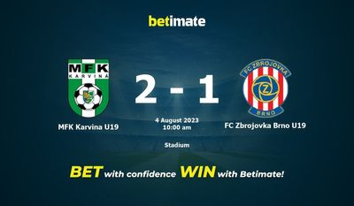 MFK Karvina U19 vs FC Zbrojovka Brno U19 Prognozy, kursy i typy bukmacherskie 08.04.2023