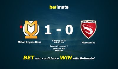 Milton Keynes Dons vs Morecambe Prognoza, kursy i porady bukmacherskie 03/08/2025