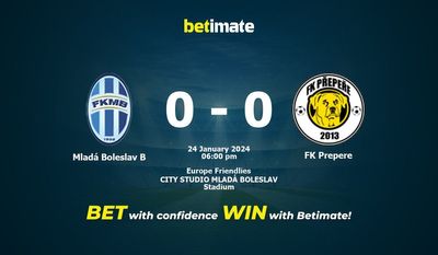 Mladá Boleslav B vs FK Prepere przewidywania, kursy i typy bukmacherskie 24.01.2024