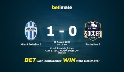 Mladá Boleslav B vs Pardubice B Prognozy, kursy i typy bukmacherskie 20.08.2023