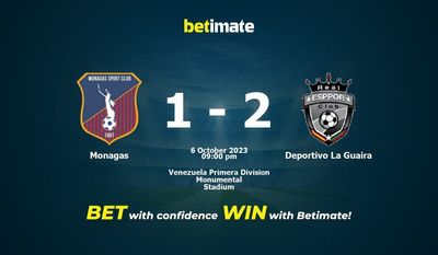 Monagas – Deportivo La Guaira przewidywania, kursy i typy bukmacherskie 10.06.2023