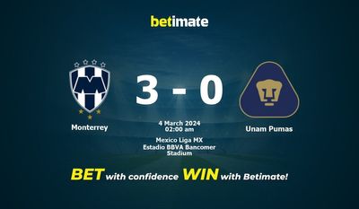 Monterrey – Unam Pumas przewidywania, kursy i typy bukmacherskie 03.04.2024