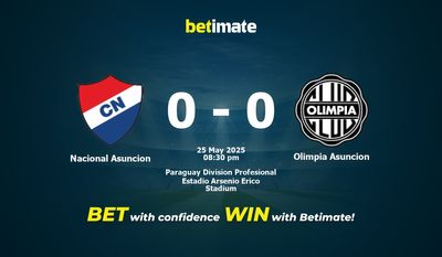 Nacional Asuncion vs Olimpia Asuncion przewidywania, kursy i typy bukmacherskie 25.05.2025