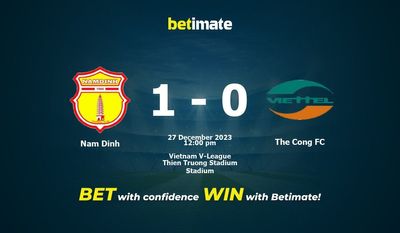 Nam Dinh vs The Cong FC prognozy, kursy i typy bukmacherskie 27.12.2023