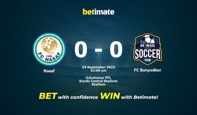 Nasaf vs FC Bunyodkor przewidywania, kursy i typy bukmacherskie 24.09.2023