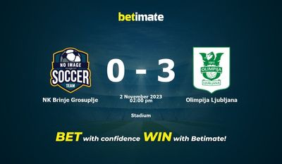 NK Brinje Grosuplje vs Olimpija Ljubljana Prognozy, kursy i typy bukmacherskie 11.02.2023