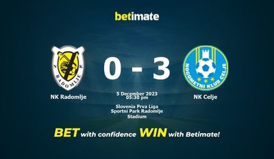 NK Radomlje vs NK Celje przewidywania, kursy i typy bukmacherskie 12.05.2023
