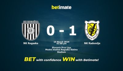 NK Rogaska vs NK Radomlje Prognozy, kursy i typy bukmacherskie 03.10.2024