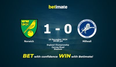 Norwich vs Millwall Prognoza, kursy i porady bukmacherskie 26.12.2024