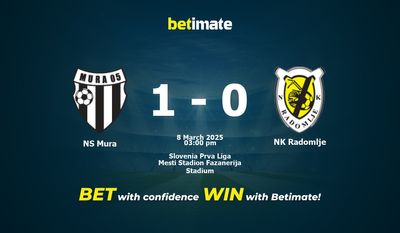 NS Mura vs NK Radomlje Prognozy, kursy i typy bukmacherskie 08.03.2025