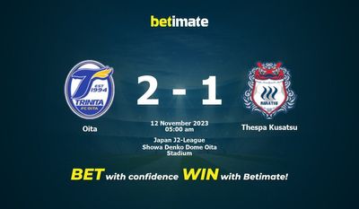Oita – Thespa Kusatsu przewidywania, kursy i typy bukmacherskie 11.12.2023