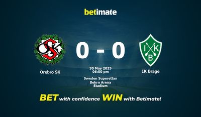 Orebro SK vs IK Brage przewidywania, kursy i typy bukmacherskie 30.05.2025