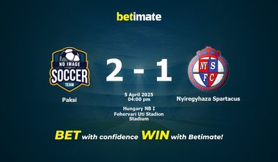 Paksi vs Nyiregyhaza Spartacus Prognoza, kursy i porady bukmacherskie 04/05/2025