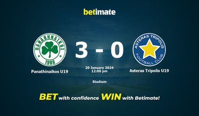 Panathinaikos U19 vs Asteras Tripolis U19 Prognozy, kursy i typy bukmacherskie 20.01.2024