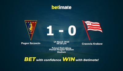 Pogon Szczecin vs Cracovia Krakow Prognoza, Kursy i Porady Zakładowe 03/14/2025