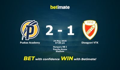 Puskas Academy vs Diosgyori VTK Prognoza, kursy i porady bukmacherskie 24.05.2025