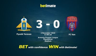 Pyunik Yerevan vs FC Van przewidywania, kursy i typy bukmacherskie 11.02.2023