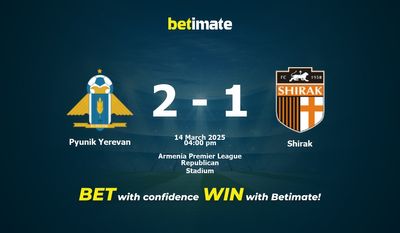 Pyunik Yerevan – Shirak przewidywania, kursy i typy bukmacherskie 14.03.2025