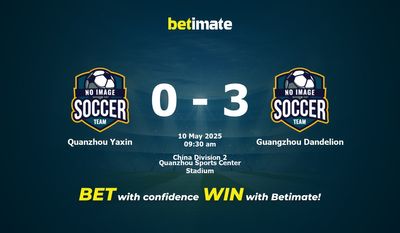 Quanzhou Yaxin vs Guangzhou Dandelion Prognoza, kursy i porady bukmacherskie 05/10/2025