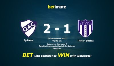 Quilmes – Tristan Suarez przewidywania, kursy i typy bukmacherskie 30.09.2023