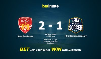 Raca Bratislava vs RSC Hamsik Academy Prognozy, kursy i typy bukmacherskie 14.05.2025