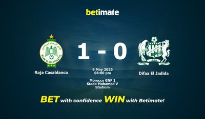 Raja Casablanca vs Difaa El Jadida przewidywania, kursy i typy bukmacherskie 08.05.2025