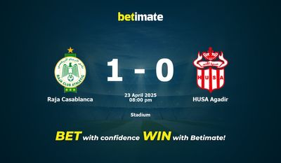 Raja Casablanca vs HUSA Agadir Prognoza, kursy i porady dotyczące zakładów 23.04.2025