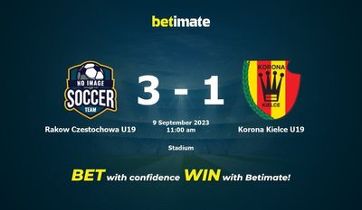 Raków Częstochowa U19 vs Korona Kielce U19 Prognozy, kursy i typy bukmacherskie 09.09.2023