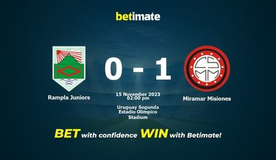 Rampla Juniors vs Miramar Misiones przewidywania, kursy i typy bukmacherskie 15.11.2023