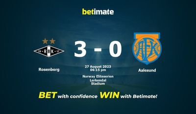 Rosenborg vs Aalesund przewidywania, kursy i typy bukmacherskie 27.08.2023