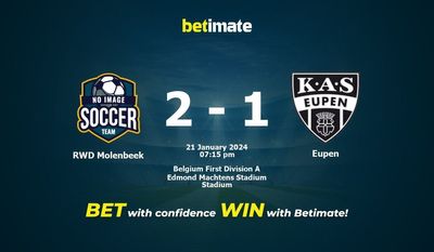 RWD Molenbeek – Eupen prognozy, kursy i typy bukmacherskie 21.01.2024
