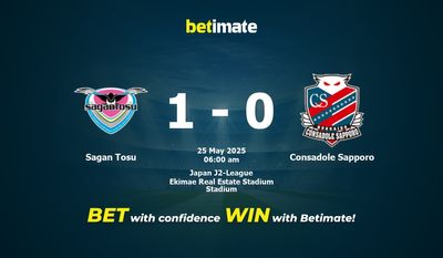 Sagan Tosu vs Consadole Sapporo Prognoza, kursy i porady bukmacherskie 25.05.2025