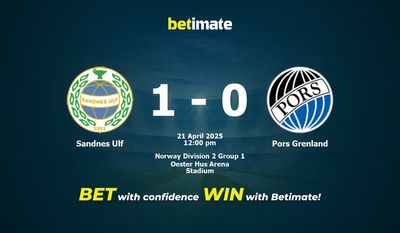 Sandnes Ulf vs Pors Grenland prognozy, kursy i typy bukmacherskie 21.04.2025