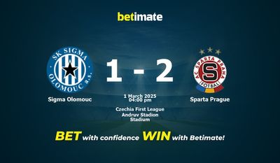 Sigma Olomouc vs Sparta Praga Prognoza, kursy i porady bukmacherskie 03/01/2025