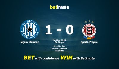 Sigma Olomouc vs Sparta Praga Prognoza, kursy i porady bukmacherskie 05/14/2025