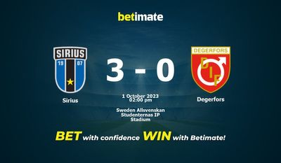 Sirius – Degerfors przewidywania, kursy i typy bukmacherskie 10.01.2023