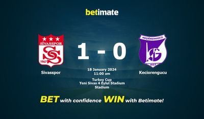 Sivasspor vs Keciorengucu przewidywania, kursy i typy bukmacherskie 18.01.2024