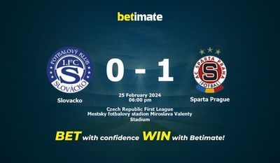Slovacko vs Sparta Praga prognozy, kursy i typy bukmacherskie 25.02.2024