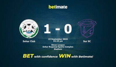Sohar Club – Sur SC prognozy, kursy i typy bukmacherskie 22.09.2023