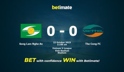 Song Lam Nghe An vs The Cong FC Prognozy, kursy i typy bukmacherskie 22.10.2023