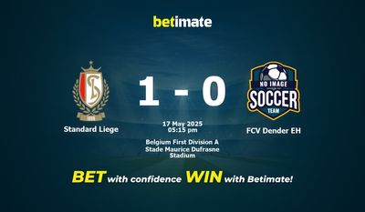 Standard Liege vs FCV Dender EH Prognozy, kursy i typy bukmacherskie 17.05.2025