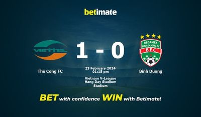 The Cong FC vs Binh Duong przewidywania, kursy i typy bukmacherskie 23.02.2024