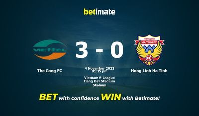 The Cong FC vs Hong Linh Ha Tinh przewidywania, kursy i typy bukmacherskie 11.04.2023