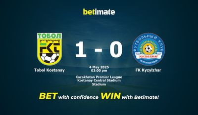 Tobol Kostanay vs FK Kyzylzhar przewidywania, kursy i typy bukmacherskie 05.04.2025