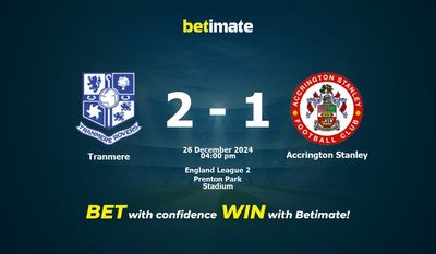 Tranmere vs Accrington Stanley Prognoza, kursy i porady dotyczące zakładów 26.12.2024