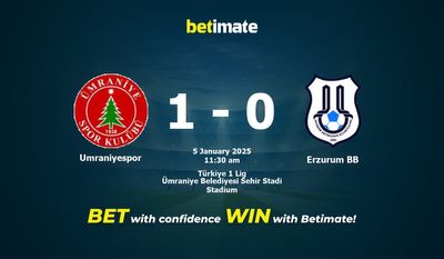 Umraniyespor vs Erzurum BB przewidywania, kursy i typy bukmacherskie 01.05.2025