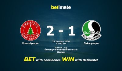 Umraniyespor vs Sakaryaspor przewidywania, kursy i typy bukmacherskie 28.01.2024