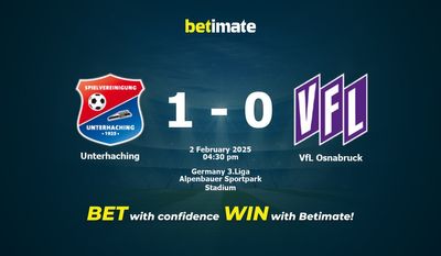 Unterhaching vs VfL Osnabruck Prognozy, kursy i typy bukmacherskie 02.02.2025