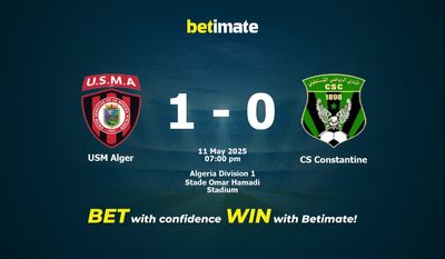 USM Alger vs CS Constantine Prognoza, kursy i porady bukmacherskie 05/11/2025