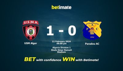 USM Alger vs Paradou AC Prognozy, kursy i typy bukmacherskie 11.02.2024